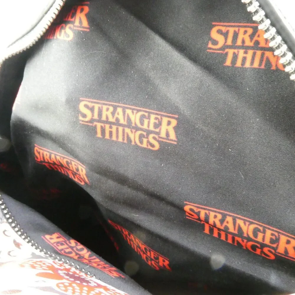 Loungefly Stranger Things Characters Chibi All Over Print Mini Backpack Excellen